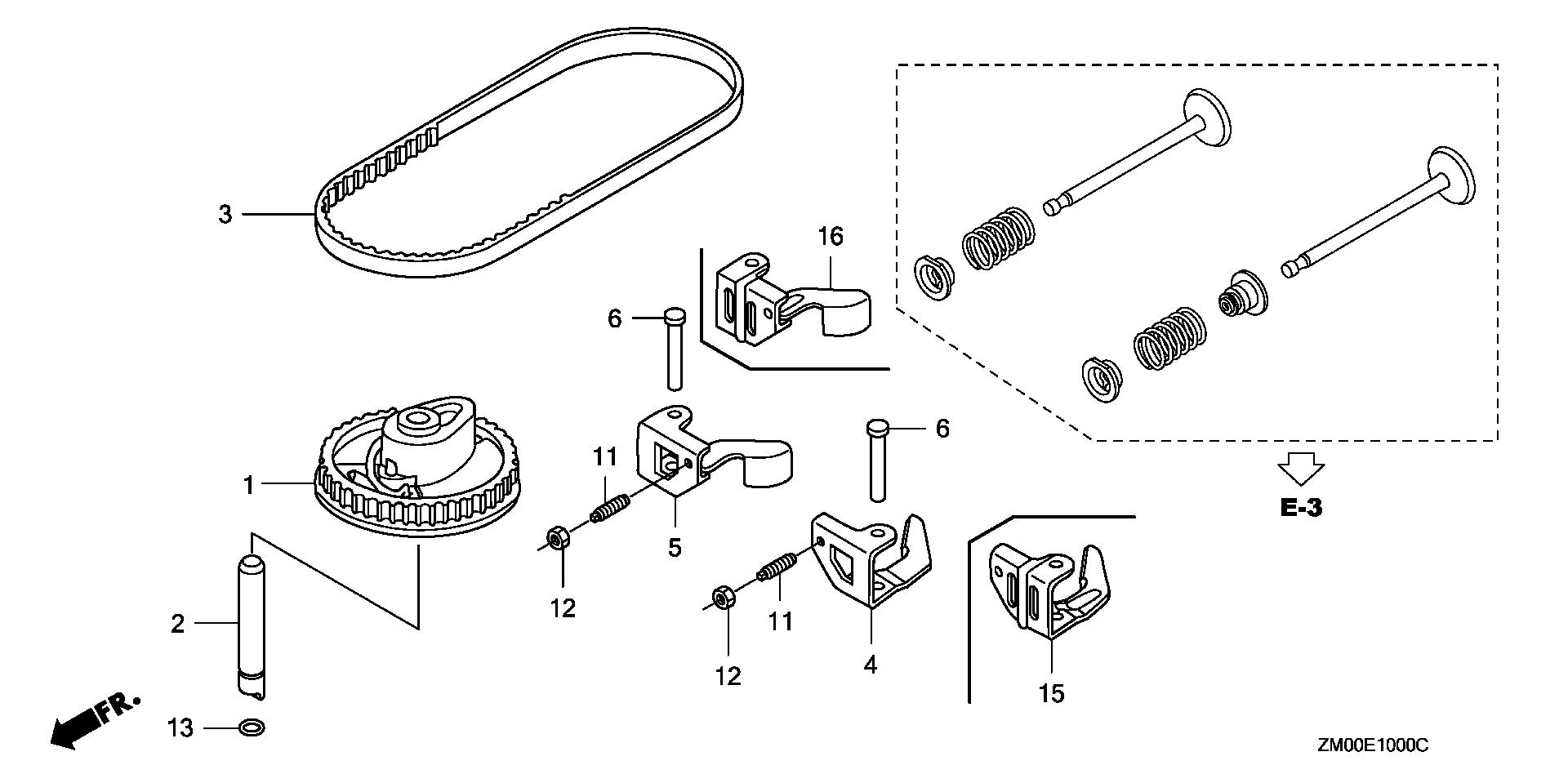 Gcv160 timing belt sale